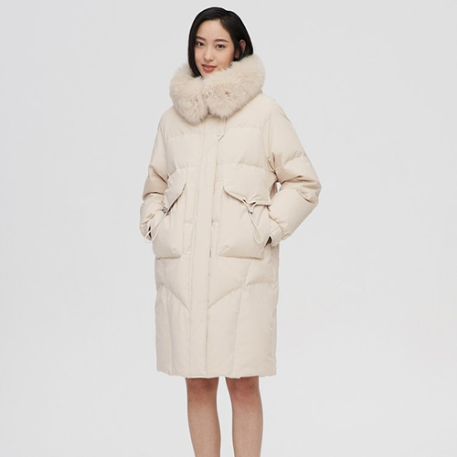 Long  thick down jacket